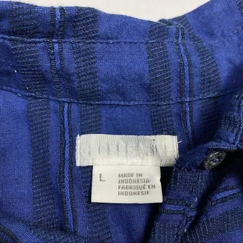 Cooperative Joey Striped Tie-Front Cutout Romper