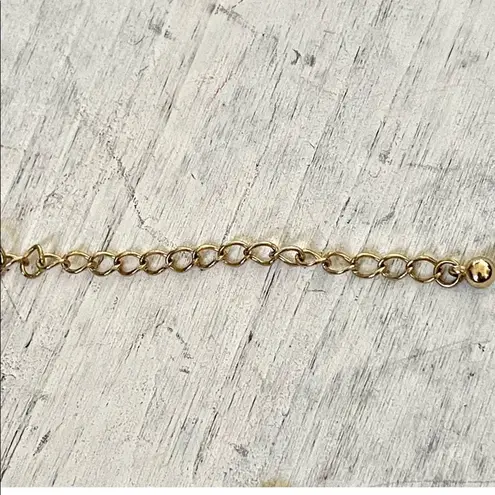 Gold tone link bracelet