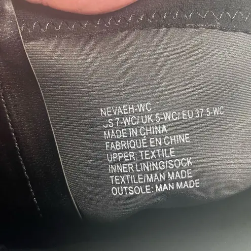 SHOEDAZZLE Nevaeh Women’s Tall Zip Boots Size 7 WC ( Wide Calf) Black Heel 2.5”