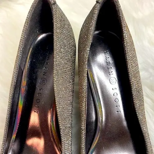 Karen Scott Shoes | Rainbow Hologram Shine Heels Size 8 B-23