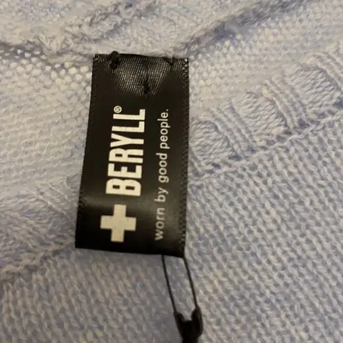 +Beryll Worn by Good People Light Blue 100% Cashmere Poncho, NWT Blue Size undefined
