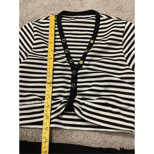 Robin Piccone New. black stripe bikini. XS. Retails $198