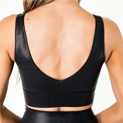 IVL Collective power bra metallic black size small euc