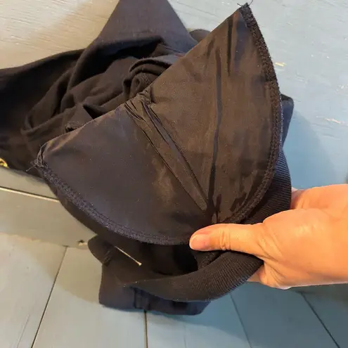 Vintage 1990’s Black Cardigan with Yellow Accents