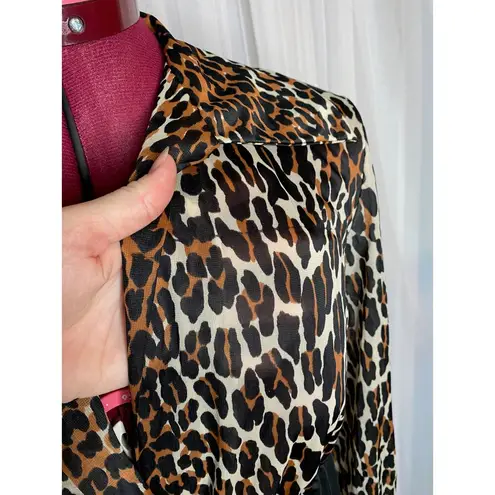 Vanity Fair purple label leopard print dressing gown 1960s