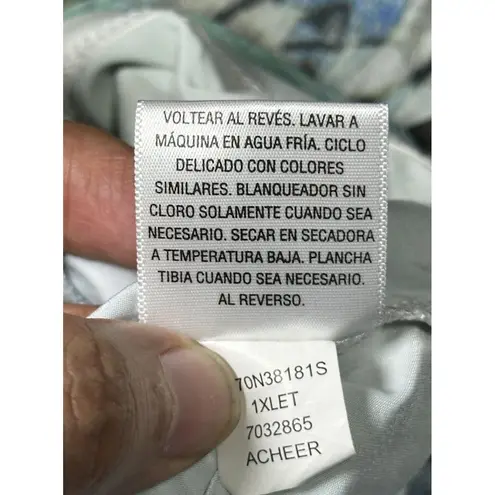 Style & Co. Women's Boho Top Sz PL Animal Print Batwing Bedazzled Blouse SizeM Size M