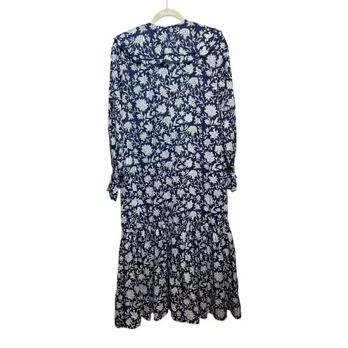 Ophelia & Indigo Navy Floral Tilly Maxi Dress NWT Sz. M Blue Size M