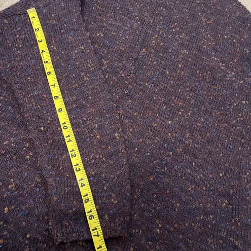 90s J Jill speckled confetti Sweater 2X Nubby Bohemian Chunky lagenlook purple