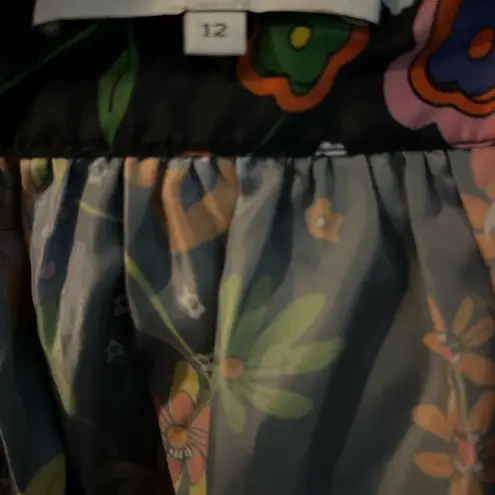 Tibi  Print Tech floral midi skirt size 12 - Image 5