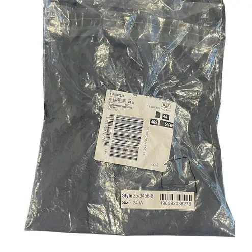 Woman Within Jogger Track Pants Plus Size 24W Navy Blue Elastic Waistband NEW