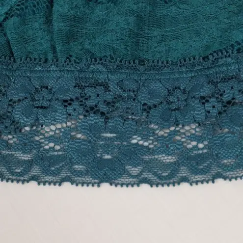 Free People NWT  Scalloped Lace Bandeau in Ocean Size Medium