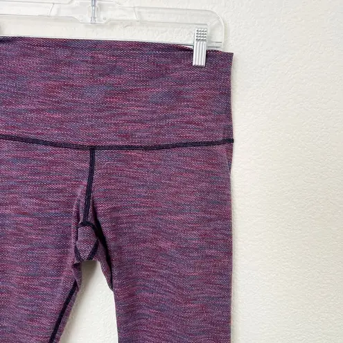 Lululemon [] Wunder Under Crop II Roll Down Diamond Jacquard Space Dye Legging 8