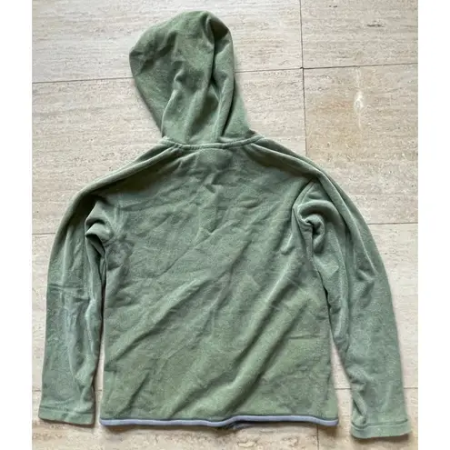 Patagonia  Women's Fleece Full-Zip Hooded Jacket Olive Green Outdoor Casual Small