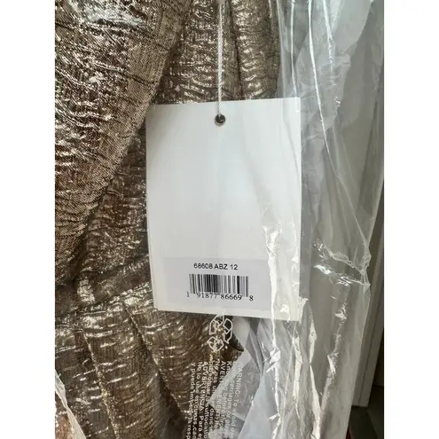 Mac Duggal NEW NWT 68608 Antique Bronze Maxi Gown size 12