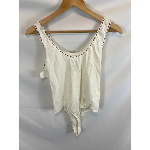 Nine West NWT  Intimates Super Soft Bodysuit white size large