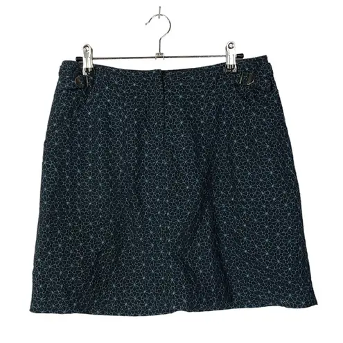 Cynthia Steffe Navy Blue Floral Mini Skirt 8
