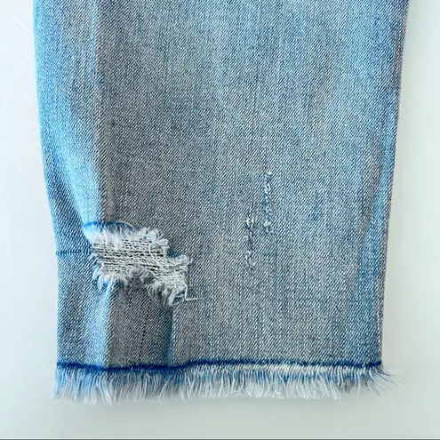 Tinseltown Light Wash Distressed High Rise Denim Blue Skinny Jeans 11