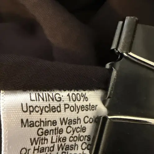 Amour Vert Varden Sleeveless Wrap Midi Dress Size L Black Floral Washable Silk