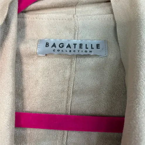 Bagatelle Waterfall Faux Suede Jacket