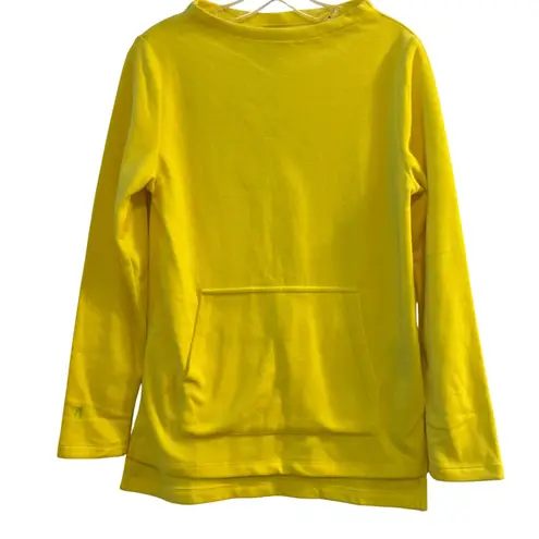 Dudley Stephens Highland Highlow Yellow Terrycloth Pullover Sweatshirt Top Small