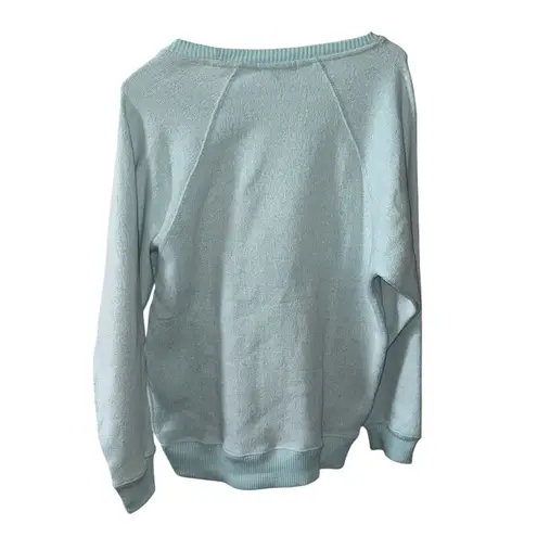 Basix of America Key West Florida Sweatshirt Small Aqua Blue Terry Cloth Pullove