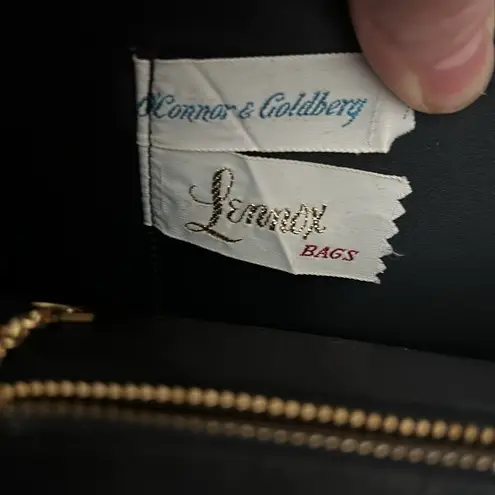 Lenox Bags Vintage Sparkling Black Glitter Evening Bag