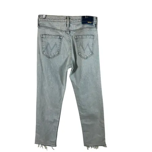 MOTHER SUPERIOR The Tomcat Ankle Fray in Save By The Bell Sz 29 Designer Boho Blue