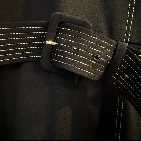 Karl Lagerfeld Paris Black Sleeveless Belted Dress Women’s Size 16 Fit & Flare