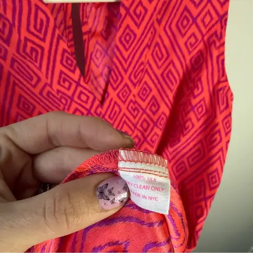 Alice & Trixie 100% Silk Purple/Orange Sleeveless Mini Dress Women’s SIZE Small