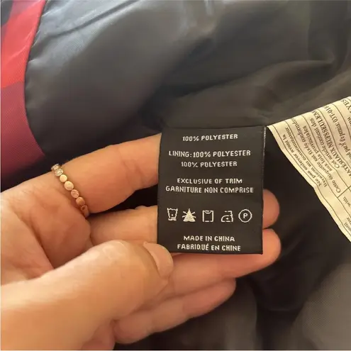 Charlie Paige Women’s Plaid Quilted Vest With Ruffle Size M