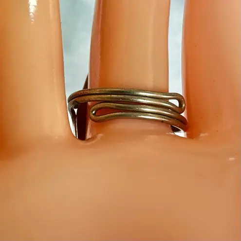 Vintage Mother of Pearl Long adjustable Shield Ring