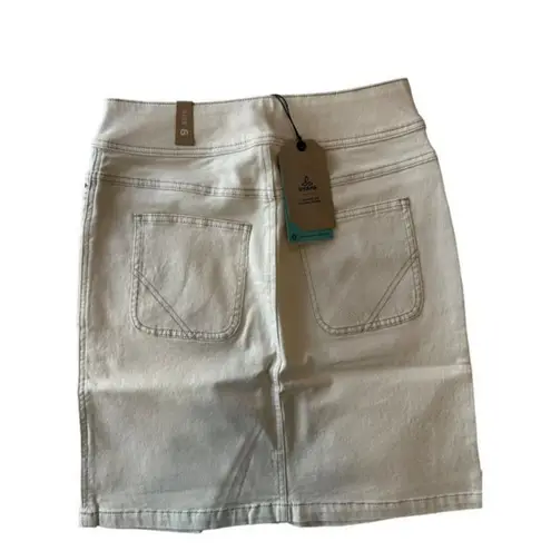 prAna ‎ Broadway Jean Skirt Natural Cream NWT 6