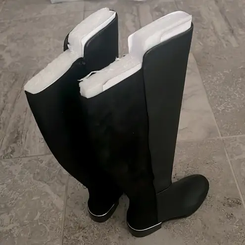 Alfani Ludlowe Black Leather Over-The-Knee Boots, Size 5.5 New in Box $169.50