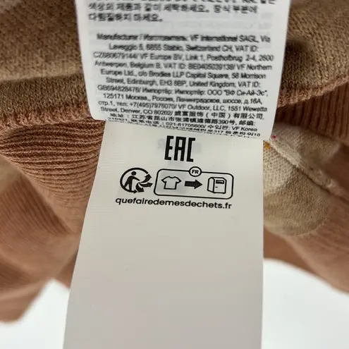 Smartwool Edgewood Boyfriend Striped Crewneck Sweater Almond Women’s Size Medium