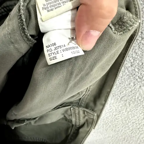 Calvin Klein Calvin‎ Klein Jeans Cargo Pants 10 Olive Green Utility Y2K Grunge Vtg Streetwear - Image 9