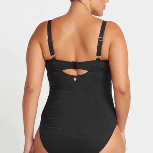 NWOT Artesands Aria Cezanne Black D/DD/E Cup Underwire One Piece Swimsuit US 20 Size undefined