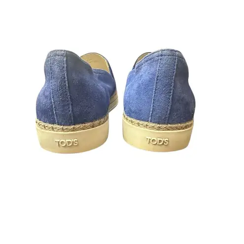 TODS Suede Espadrilles Size: EU38,US 7.5 Blue