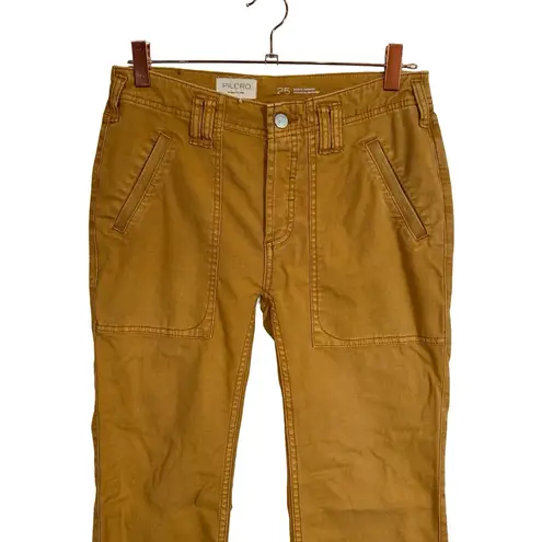 Pilcro Anthropologie The Yaya Crop Flare Pants in Bronze- PLEASE READ