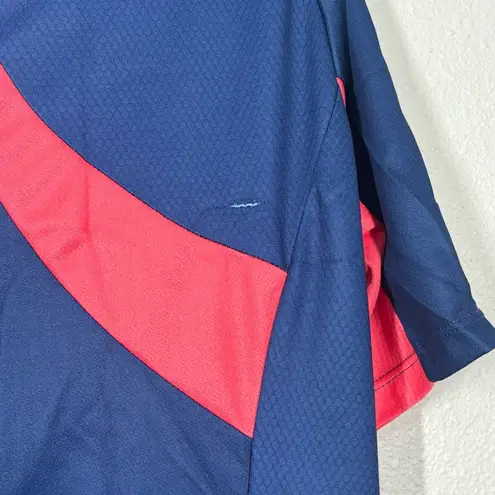 Santic Women's Size XLarge Cycling Jersey Full Zip Biking Shirt Rear Pockets Blue