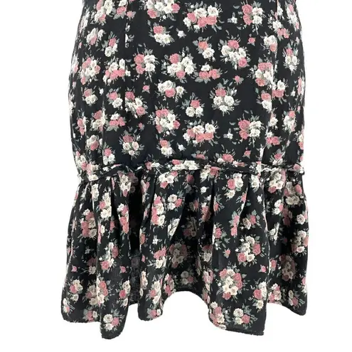 Vintage 90s Floral Mini Dress Cottage Punk Grunge Sha Sha Collection size Medium