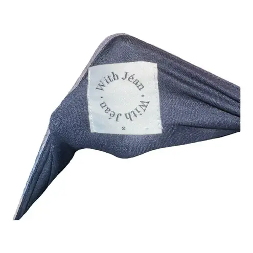 With Jean Boobtube Custom Artwork Bodycon Mini Dress Size S