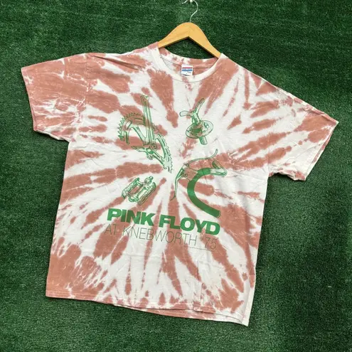 Pink Floyd at Knebworth '75 Rock Band Tie-Dye Tee L