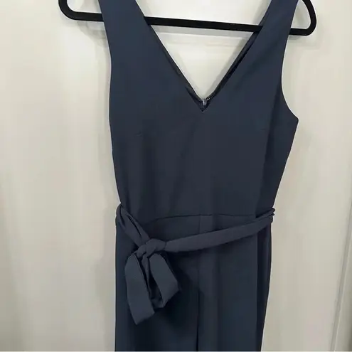 Club Monaco Blue Jumpsuit Akinya Jumpsuit Tie Waist Cropped size 4