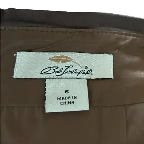 Bob Timberlake Brown Herringbone Wool Blend Skirt Women’s Size 6 - Bass Pro Shop