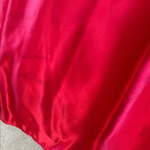 Gunne Sax VTG Jessica McClintock Lipstick Red Formal Gown Size 5/6 Crinoline