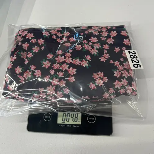 Draper James RSVP Wrap Skirt Womens Medium Blue Pink Floral Lined Ruffle Hem