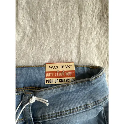 Wax Jean Wax Jeans Womens Butt I Love You Shaping Mid Rise Push Up  9/29‎ Blue