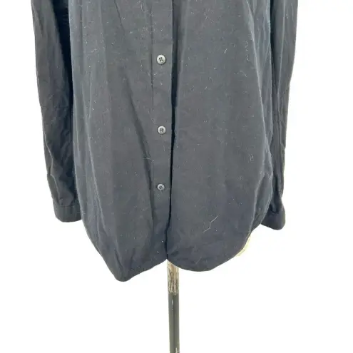 Lululemon  Full Day Ahead Button Down Shirt Black / Black‎ Size 12