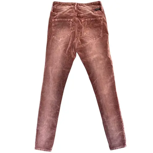 Dear John EUC Gisele High Waisted Skinny Corduroy Jeans Sz 26 Tea Rose Stretch