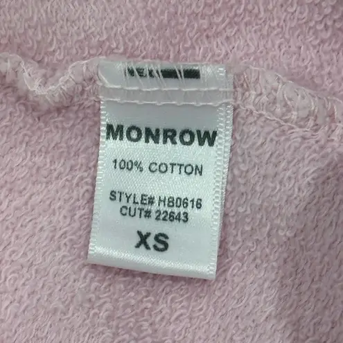 Monrow Watercolor Ombré Sweatpants Potassium Spray Back Yoke Bubblegum Pink XS